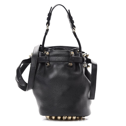 Alexander Wang Pebbled Lambskin Diego Bucket Black Gold Hardware 1 of 11