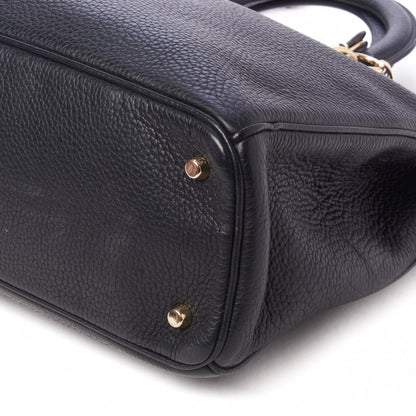 Christian Dior Smooth Calfskin Large Diorissimo Tote Black Rose Indien 5 of 11