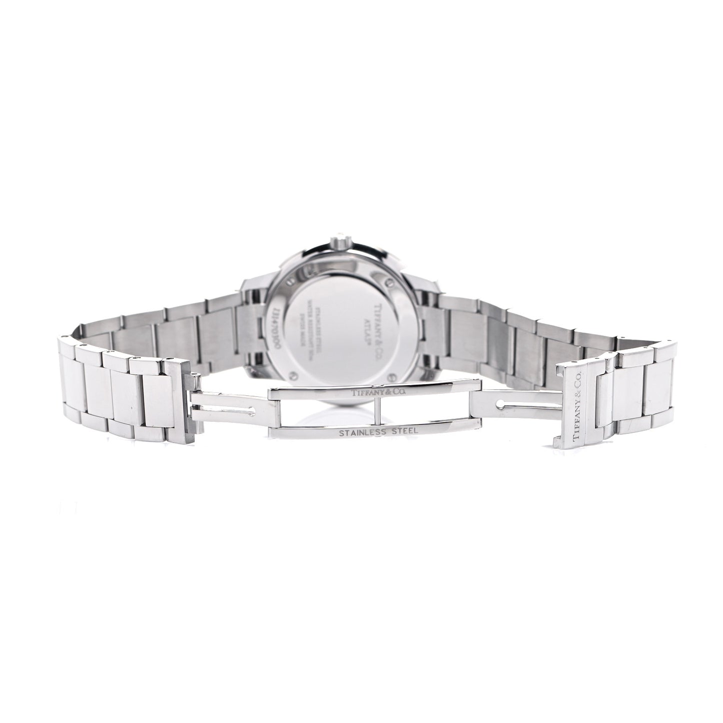 Stainless Steel Diamond Bezel 31mm Atlas 2-Hand Quartz Watch Pink