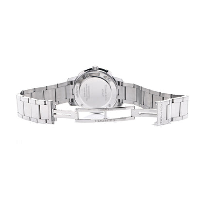 Tiffany Stainless Steel Diamond Bezel 31mm Atlas 2-Hand Quartz Watch Pink 5 of 7