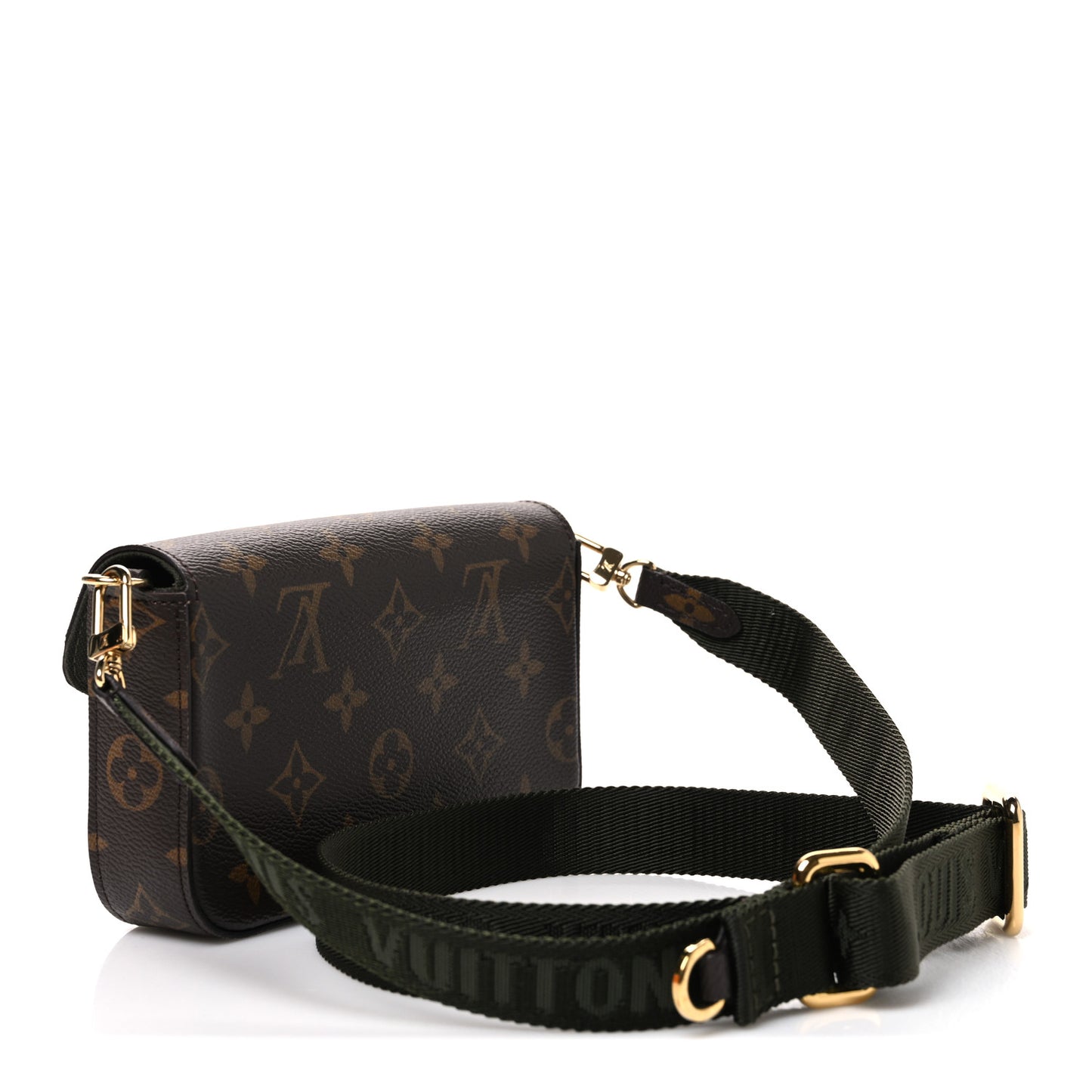 Monogram Felicie Strap & Go Kaki