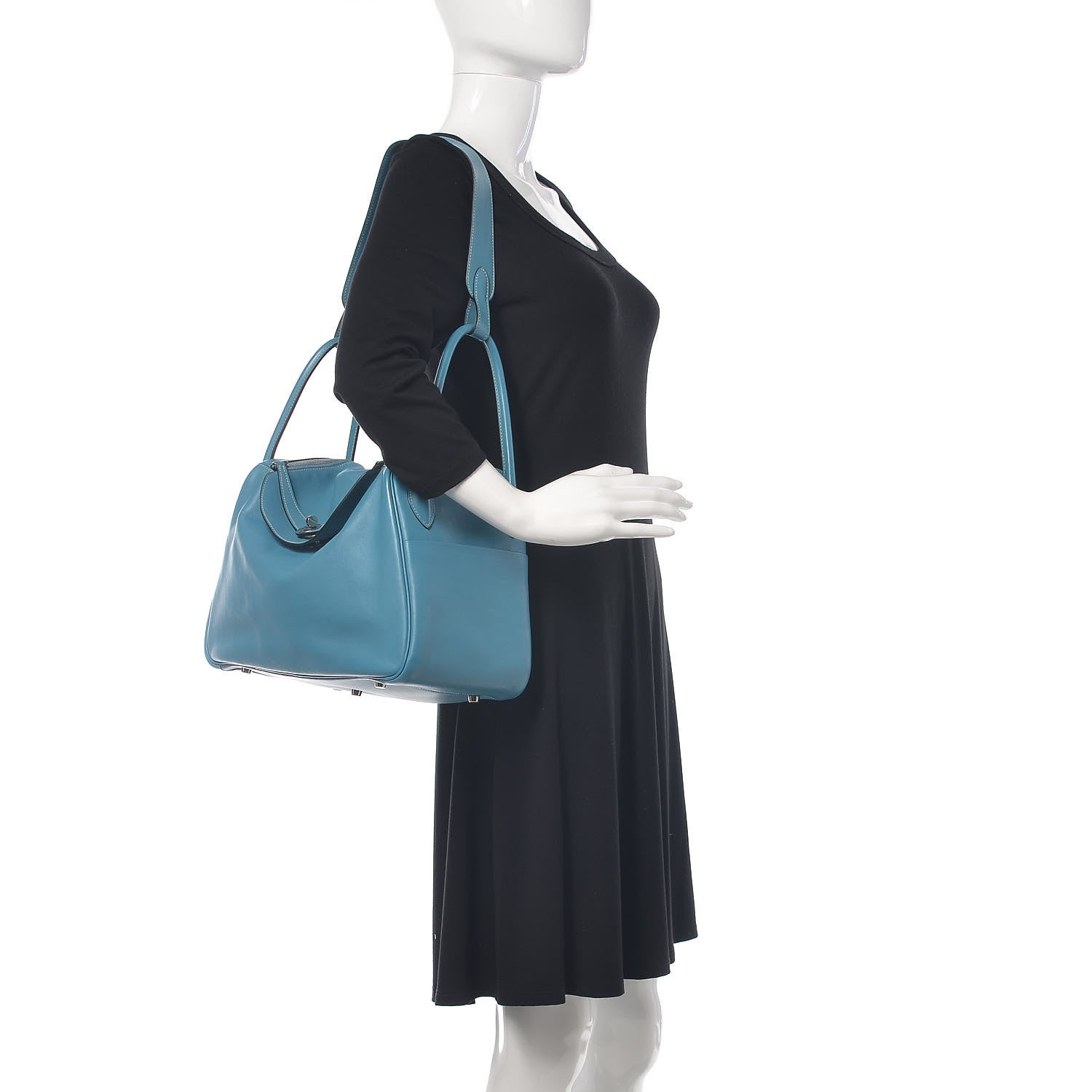 Hermes Swift Lindy 34 Blue Jean 2 of 18