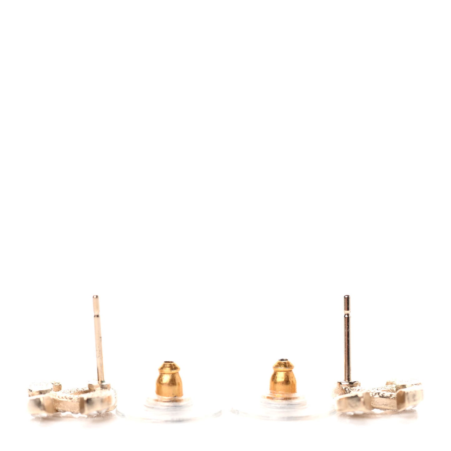 Crystal CC Earrings Gold