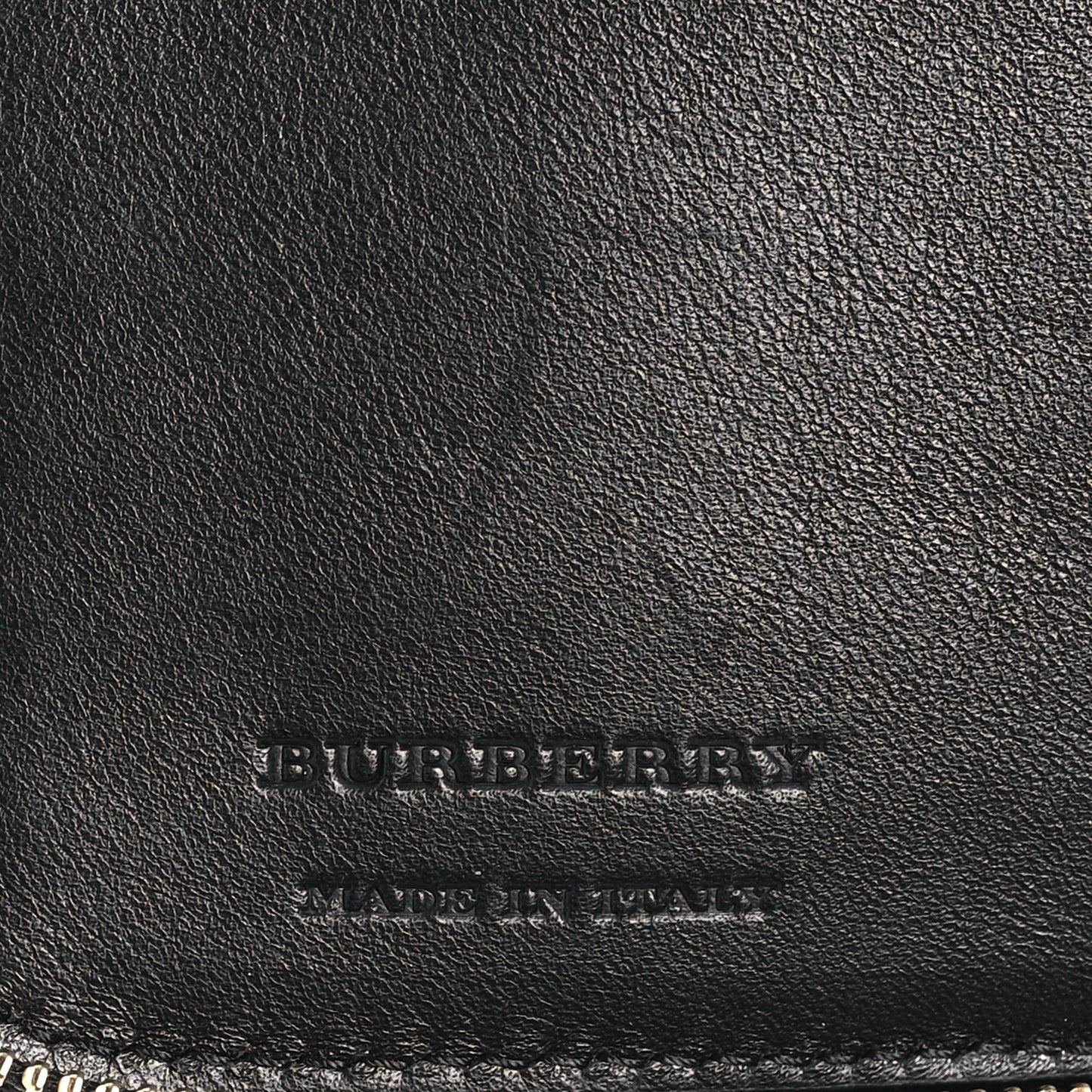 Calfskin Horseferry Check Medium Marston Zip Around Wallet Black