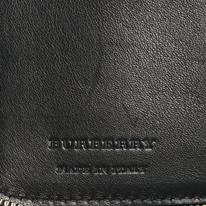 Burberry Calfskin Horseferry Check Medium Marston Zip Around Wallet Black 6 of 6