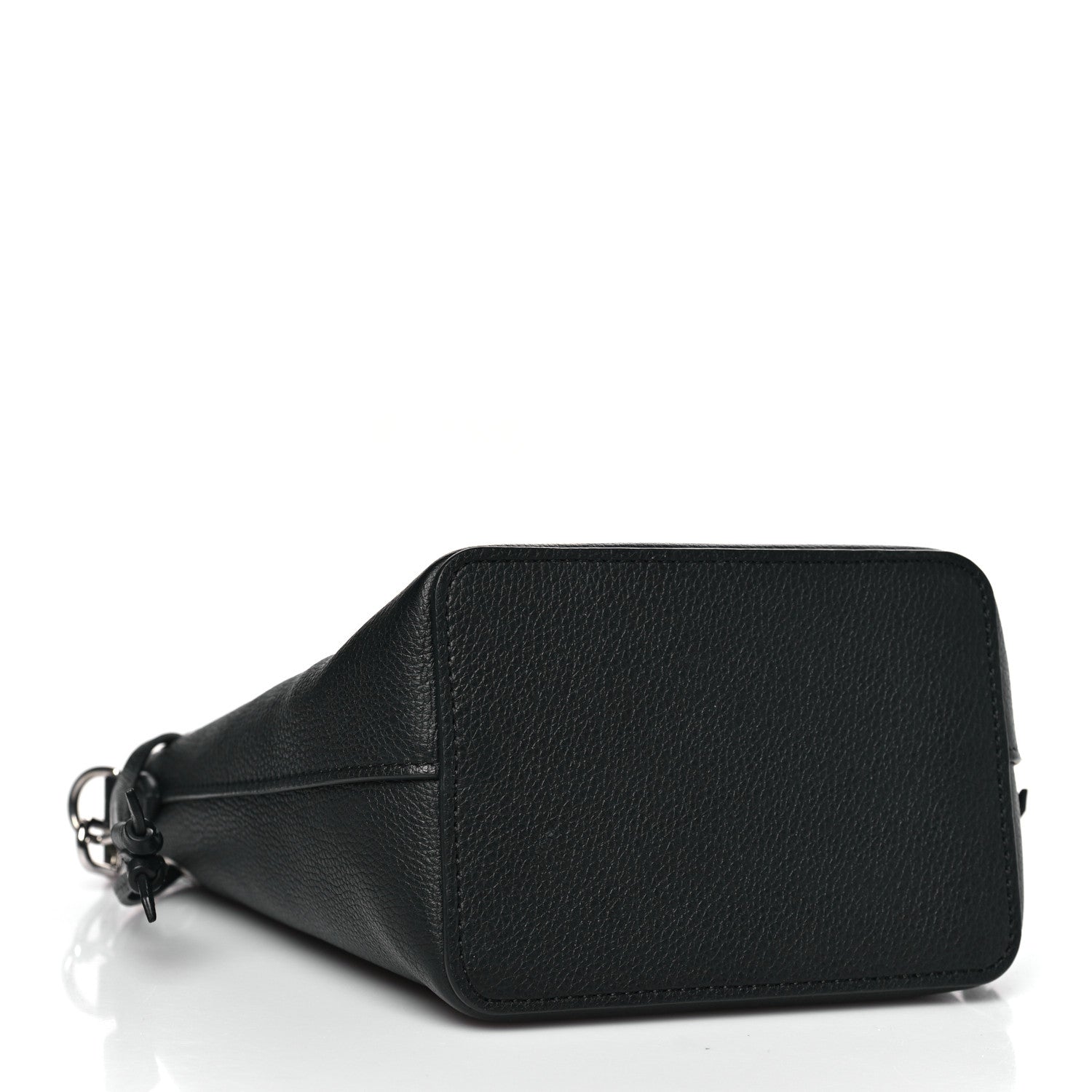 Louis Vuitton Calfskin Nano Lockme Bucket Black 4 of 9