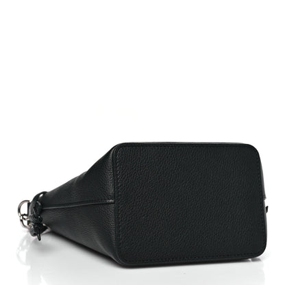 Louis Vuitton Calfskin Nano Lockme Bucket Black 4 of 9