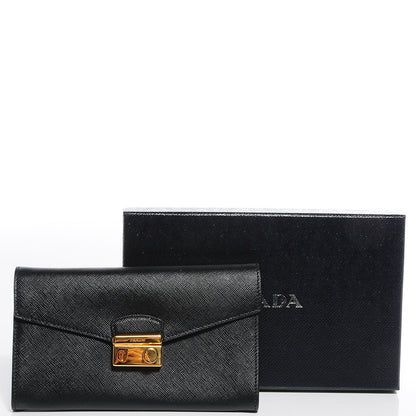 Prada Saffiano Sound Clutch Nero Black 5 of 12