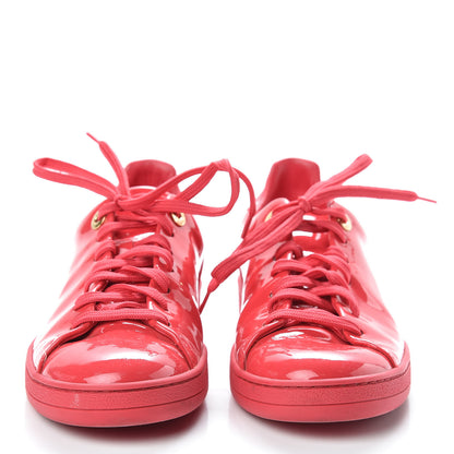 Louis Vuitton Patent Calfskin Frontrow Sneakers 36 Framboise 2 of 17