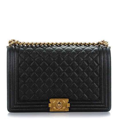 Chanel Caviar Quilted New Medium Boy Flap Black 1 of 7