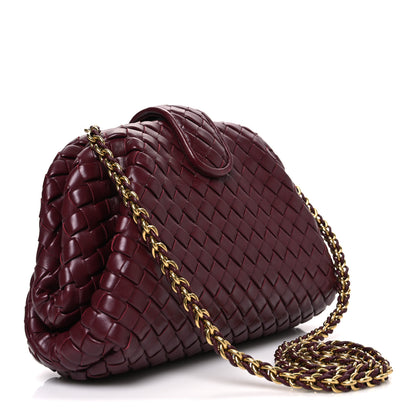 Bottega Veneta Nappa Intrecciato Small The Lauren 1980 Clutch With Chain Barolo 3 of 11