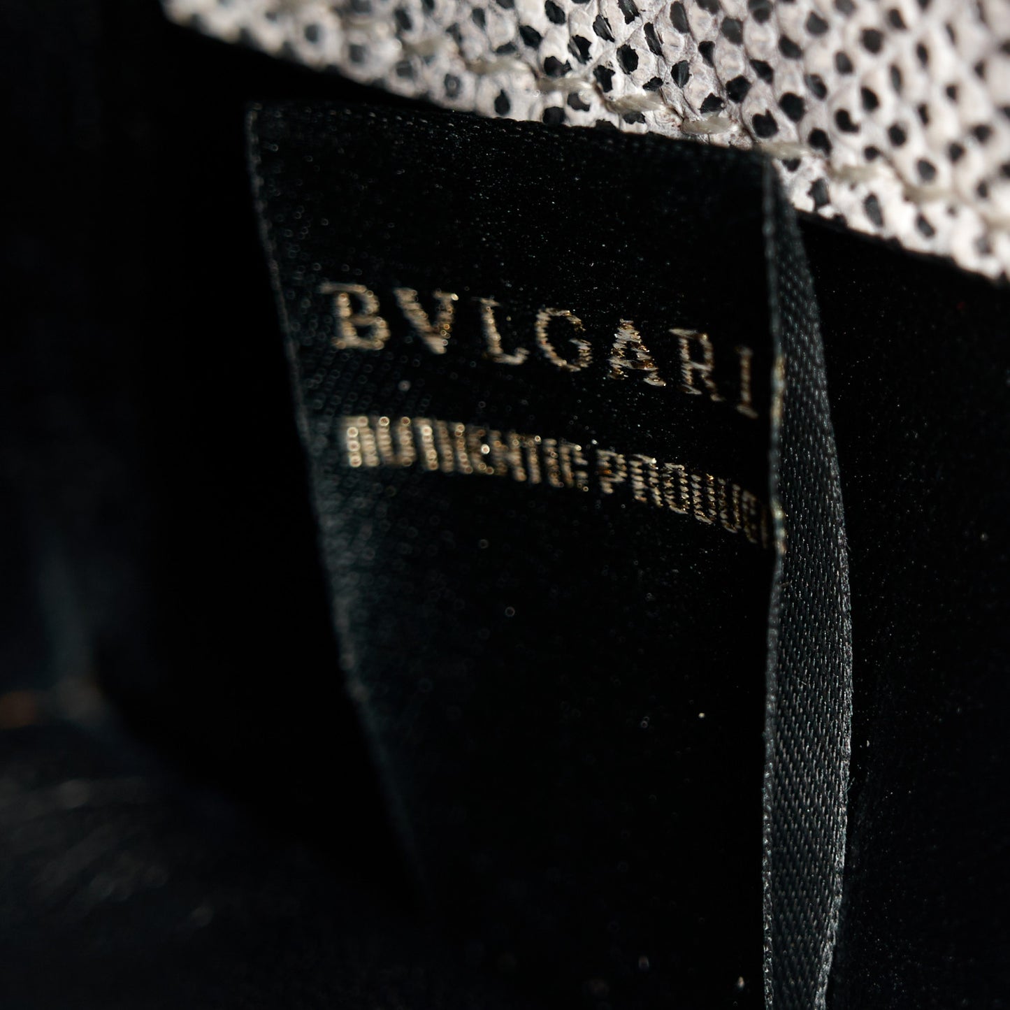 Metallic Karung Serpenti Forever Crossbody White Agate