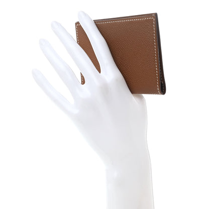 Hermes Epsom MC2 Euclide Card Holder Case Gold 2 of 7