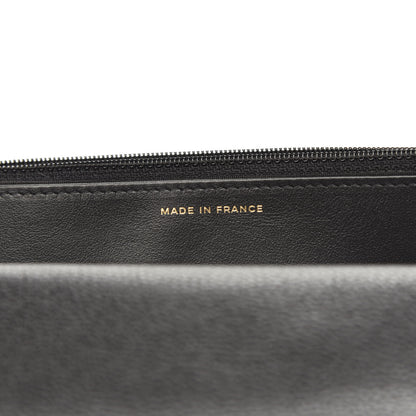 Chanel Calfskin Crochet 19 Wallet On Chain WOC Black 7 of 13