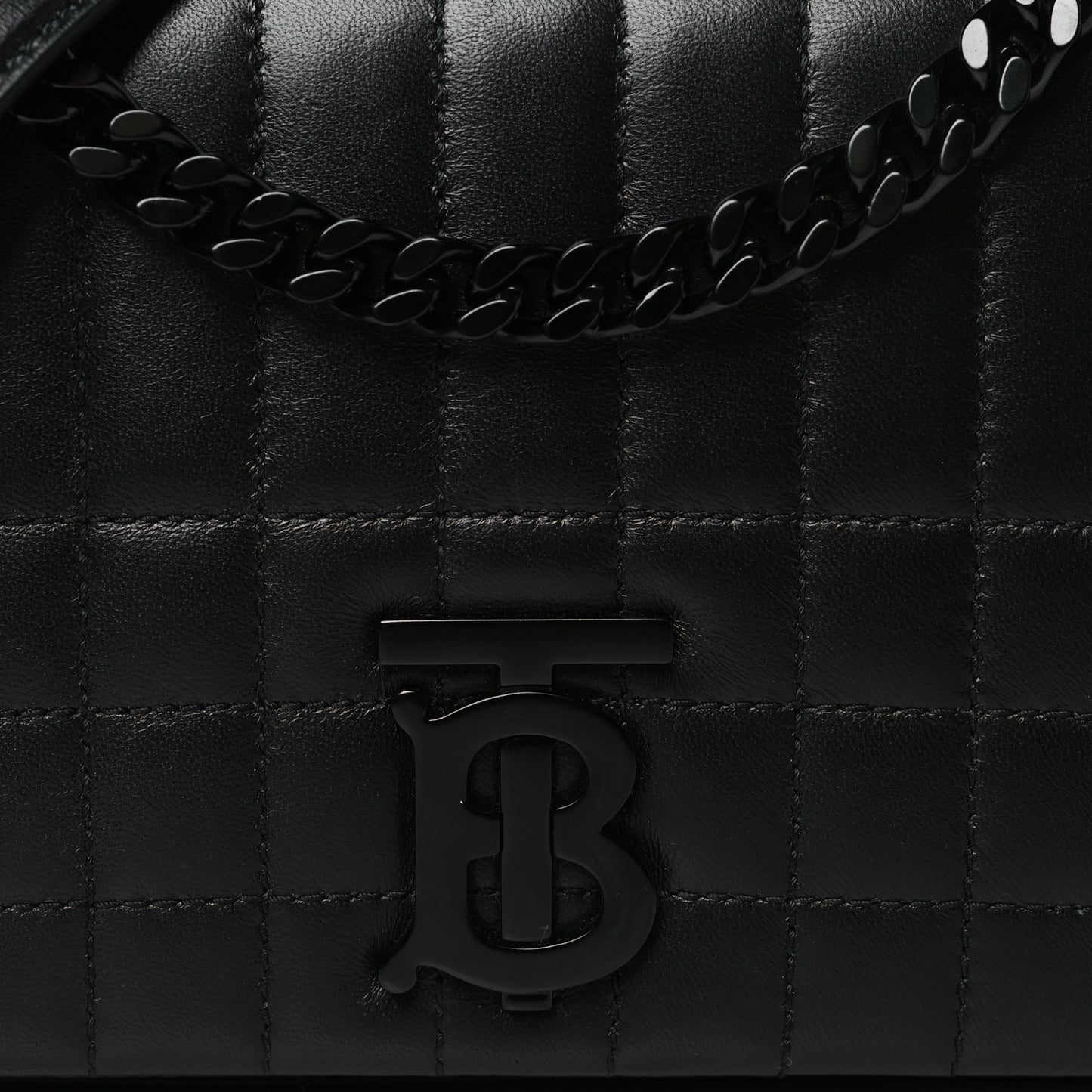 Lambskin Quilted Small Lola Bag Black