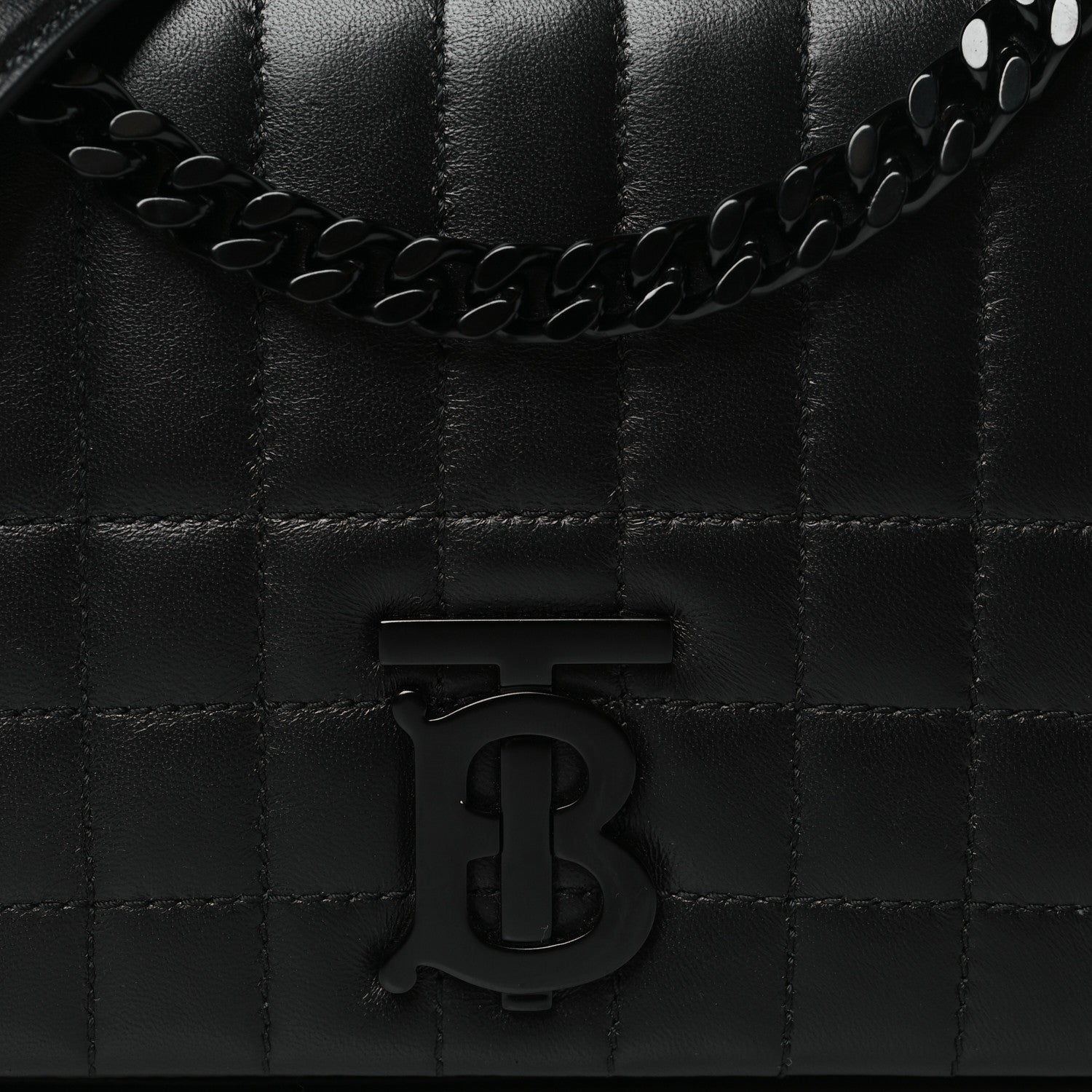 Burberry Lambskin Quilted Small Lola Bag Black 7 of 9