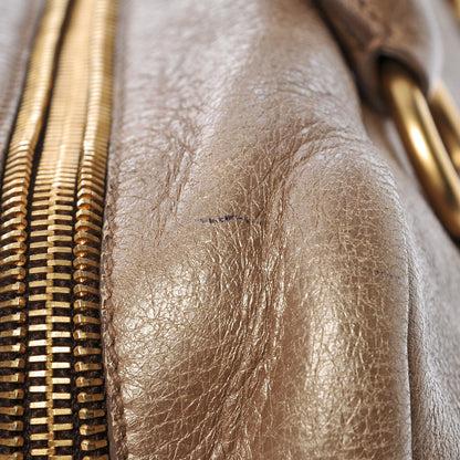 Prada Metallic Vitello Daino Bauletto Gold 16 of 17