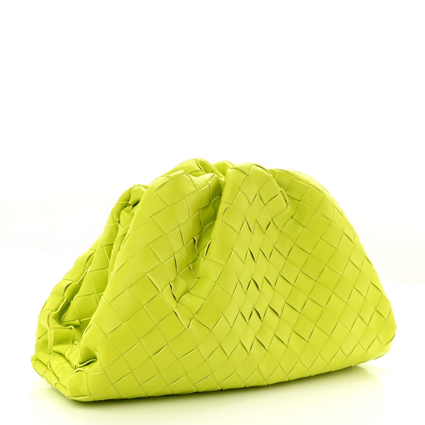 Nappa Maxi Intrecciato The Pouch Oversized Clutch Kiwi