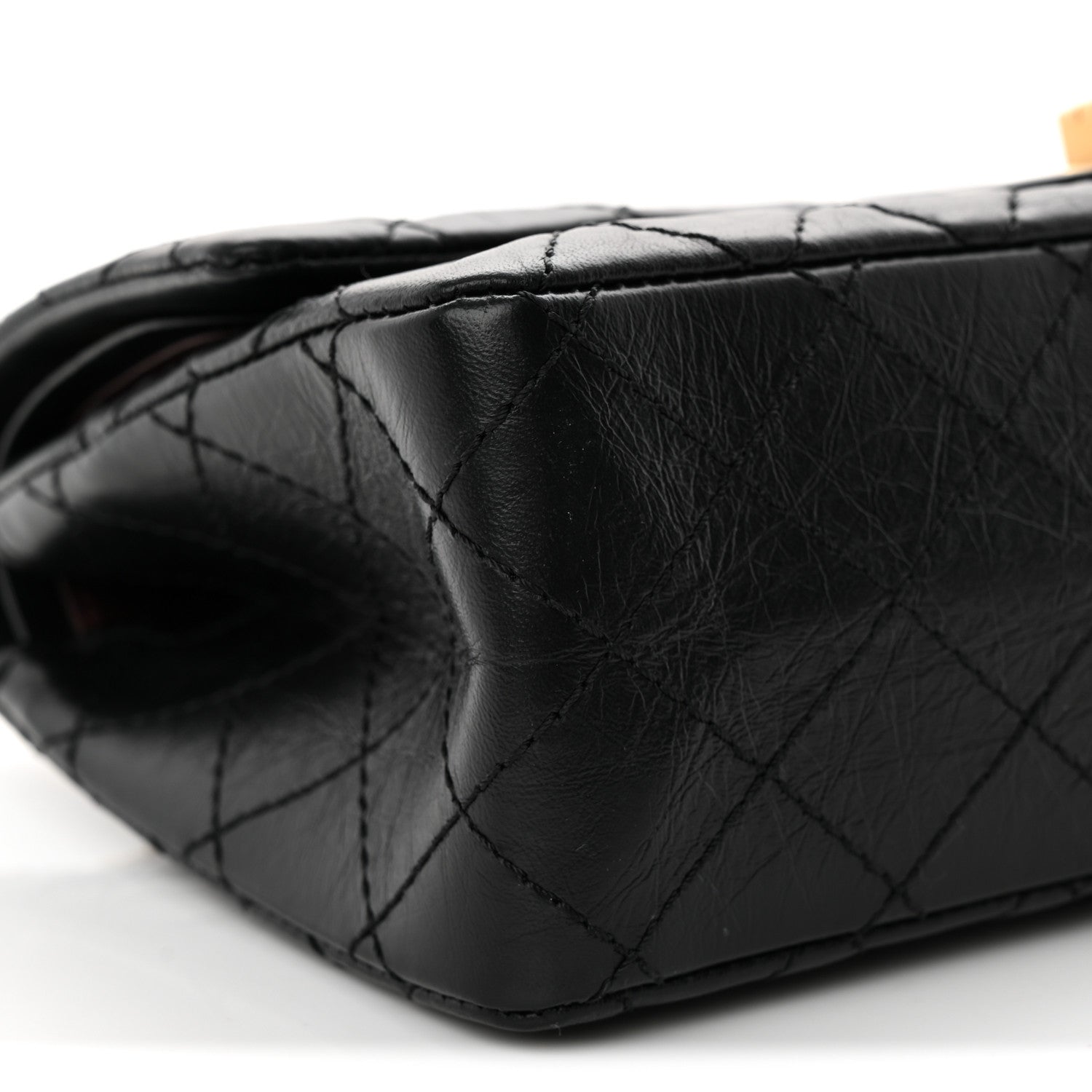Chanel Aged Calfskin Quilted 2.55 Reissue 225 Flap Black 8 of 12