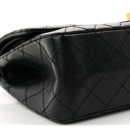 Chanel Aged Calfskin Quilted 2.55 Reissue 225 Flap Black 8 of 12