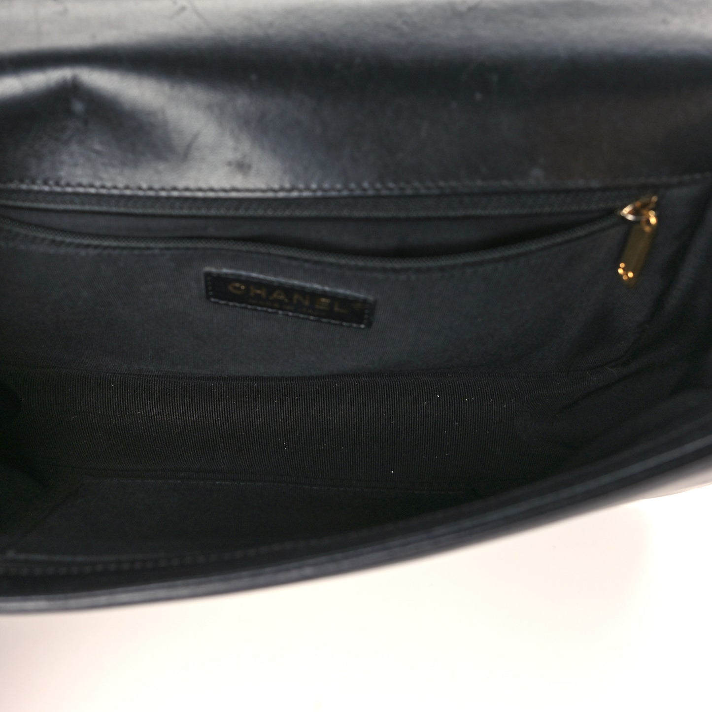 Lambskin Quilted New Medium Boy Flap Black