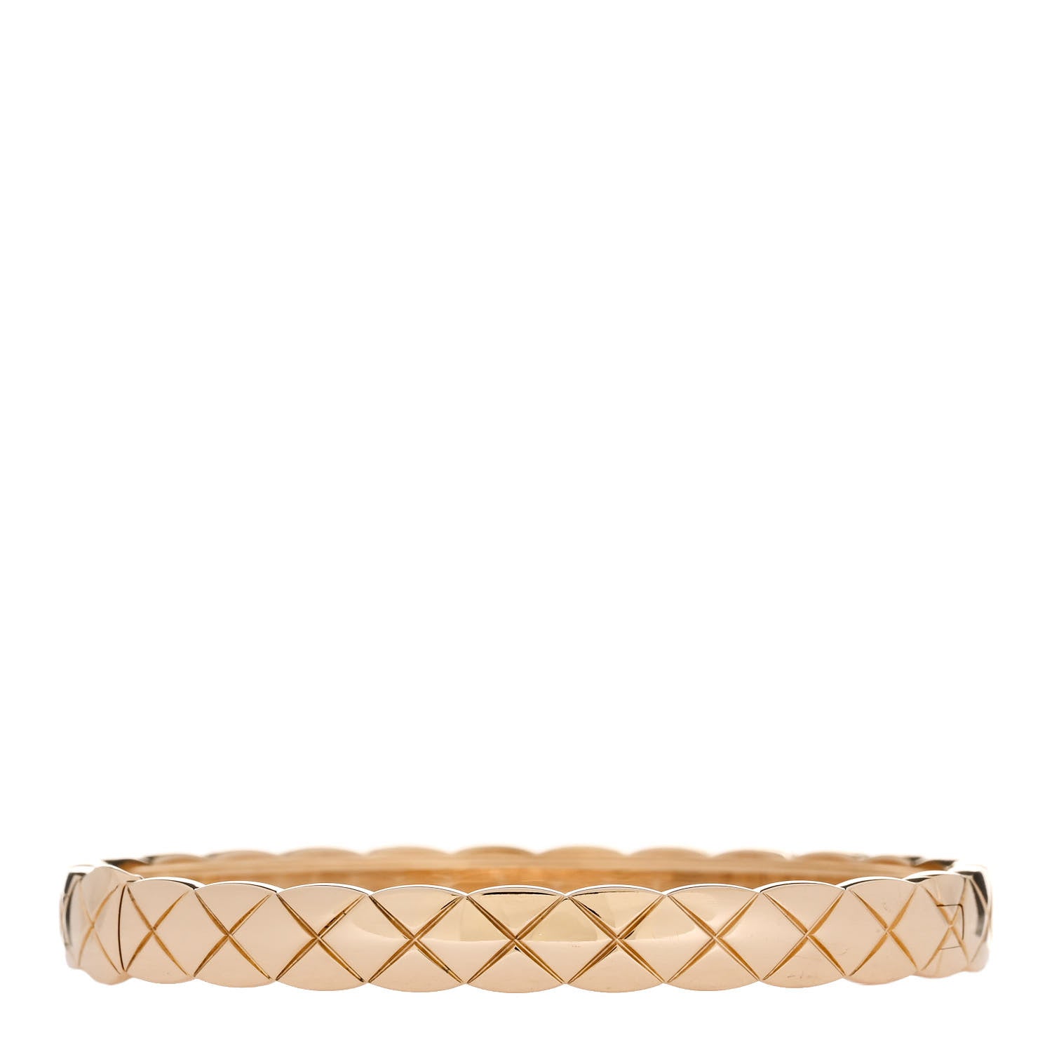 Chanel 18K Yellow Gold Coco Crush Bangle Bracelet S 2 of 4