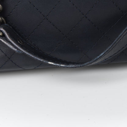 Chanel Calfskin Stitched Shopping Tote Blue 20 of 24