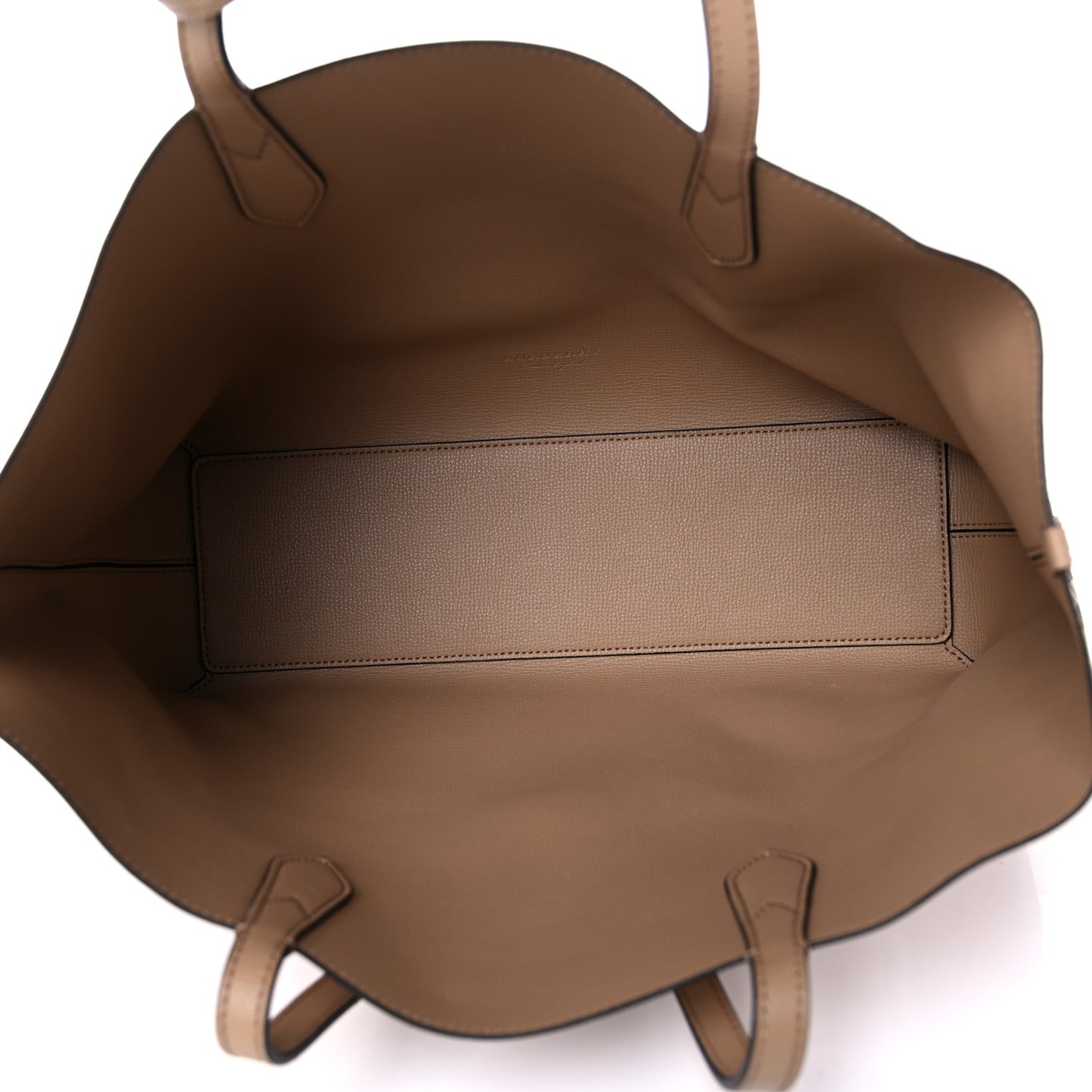 Grainy Calfskin Haymarket Check Medium Reversible Tote Camel