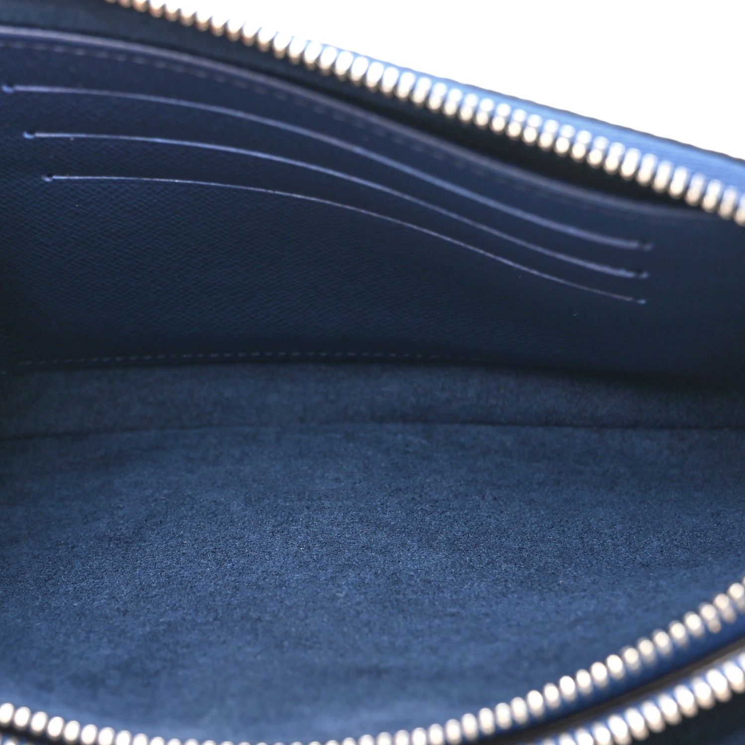 Louis Vuitton Monogram Giant Escale Double Zip Pochette Blue 5 of 10