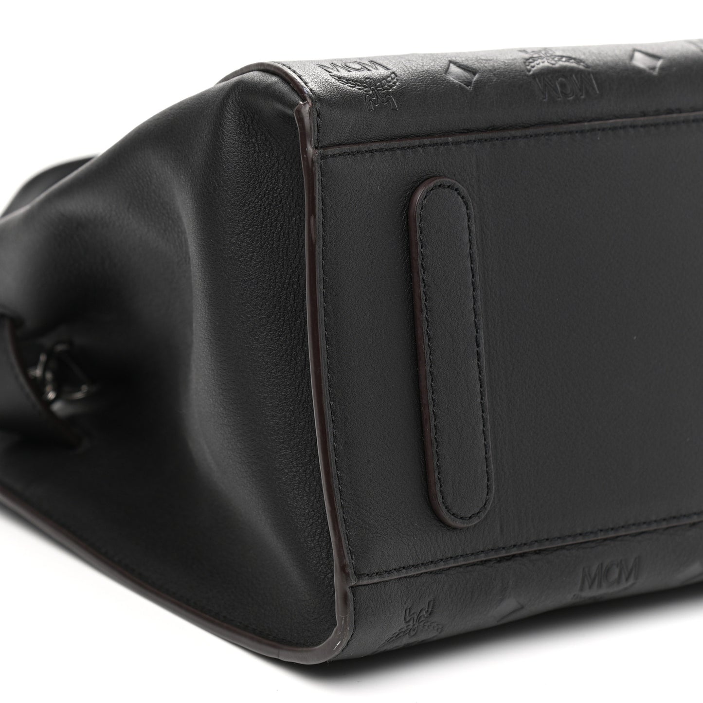 Calfskin Ottomar Monogram Medium Essential Tote Black