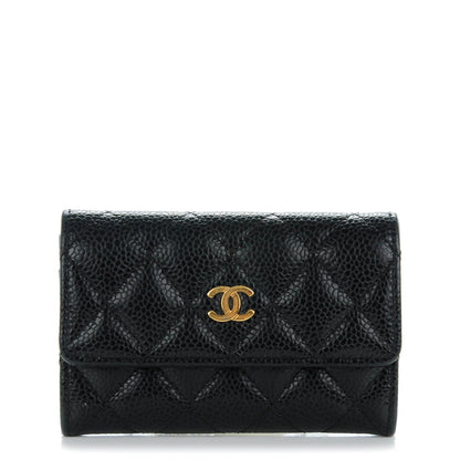 Chanel Caviar Quilted Flap Card Holder Black 1 of 8