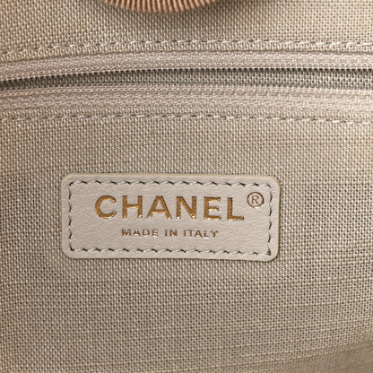 Chanel Mixed Fibers Small Deauville Tote Beige 13 of 24