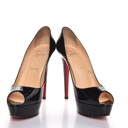 Christian Louboutin Patent Banane 140 Pumps 39.5 Black 5 of 16