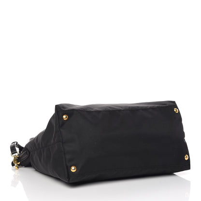 Prada Saffiano Tessuto Nylon Tote Black 4 of 11