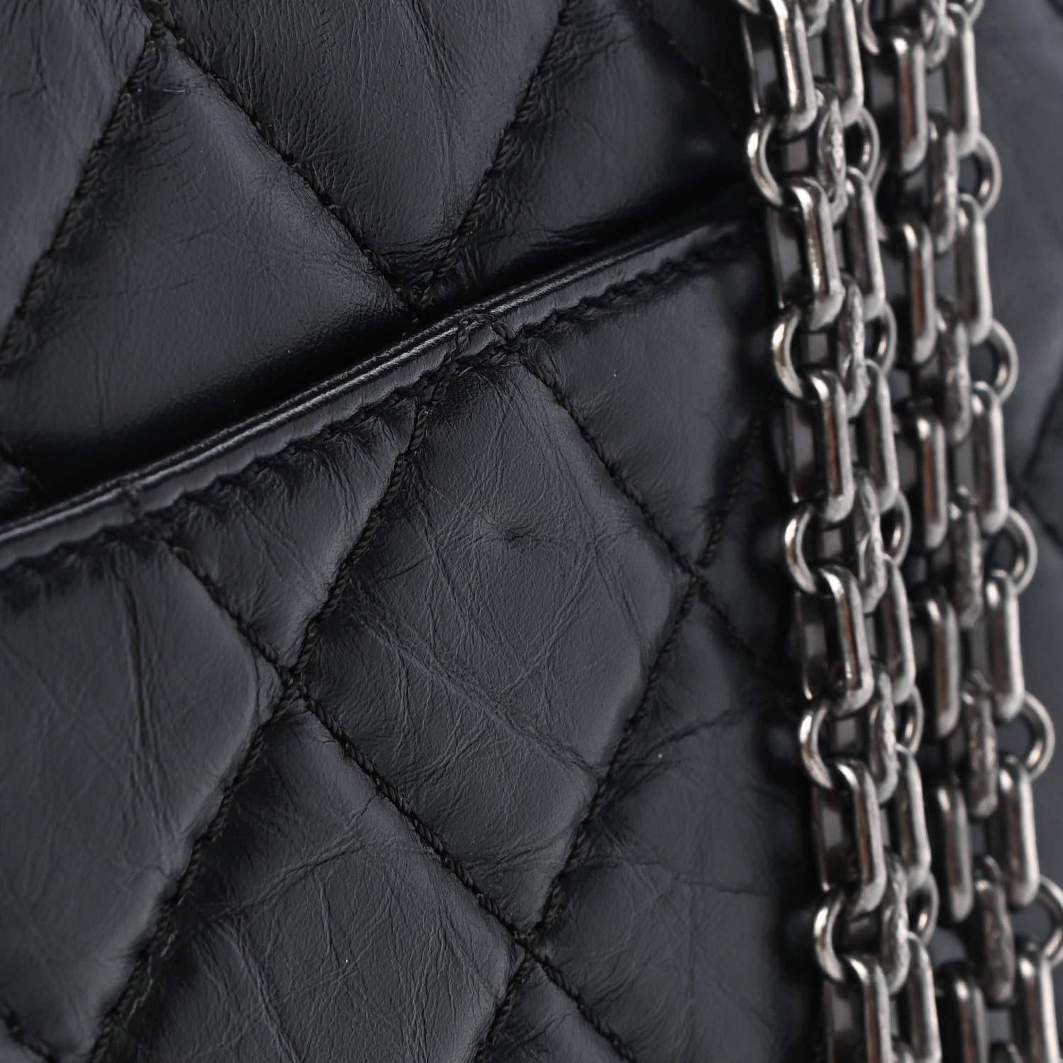 Chanel Aged Calfskin Quilted 2.55 Reissue 226 Flap Black 8 of 11