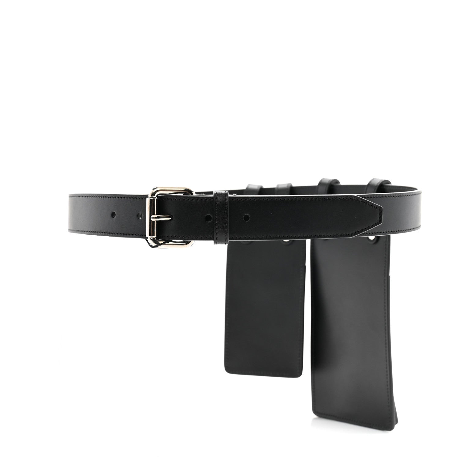 Fendi Vitello Glacier Utility Belt Pouch Black 3 of 10