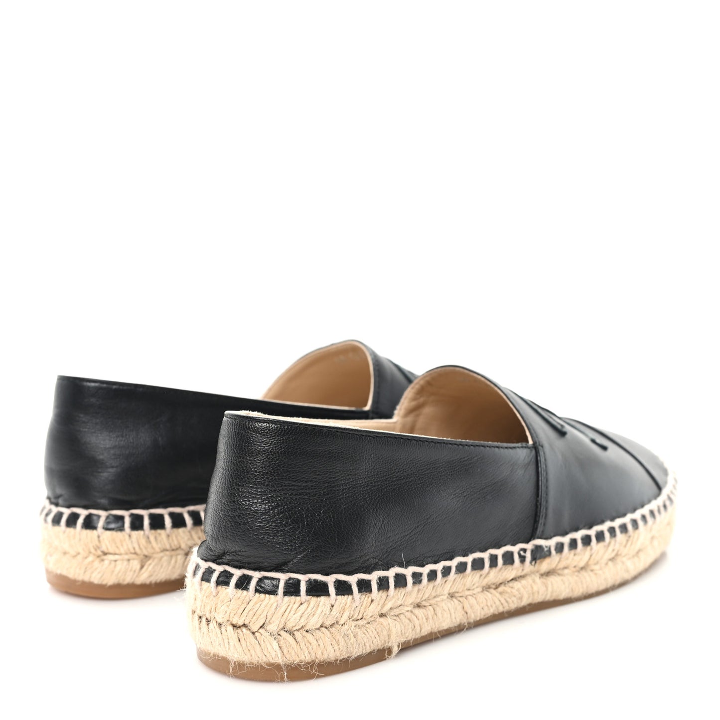 Lambskin CC Espadrilles 36 Black