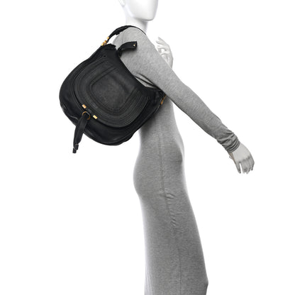 Chloe Calfskin Medium Marcie Hobo Black 2 of 10
