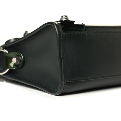 Balenciaga Smooth Calfskin Metallic Patent Giant 12 Silver Hardware Mini City Vert Poker Fonce 6 of 7