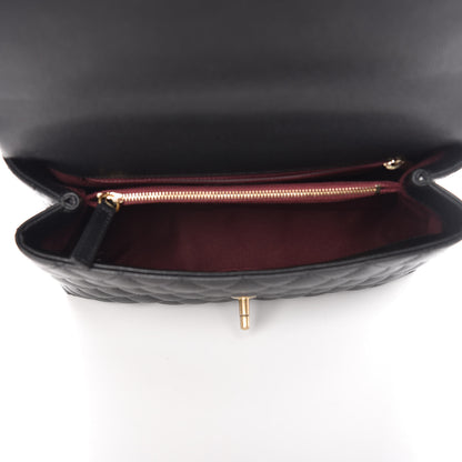 Chanel Caviar Quilted Small Coco Handle Flap Black 5 of 10