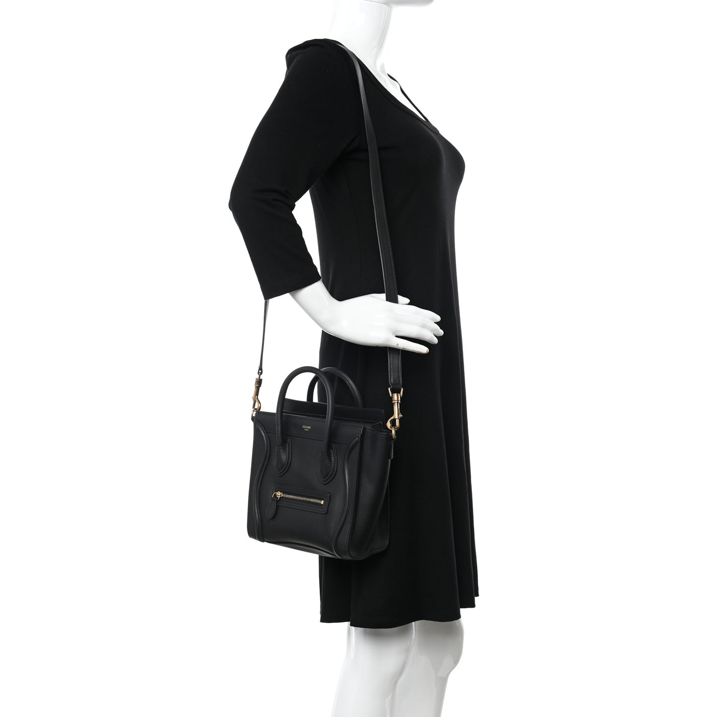 Smooth Calfskin Nano Luggage Black