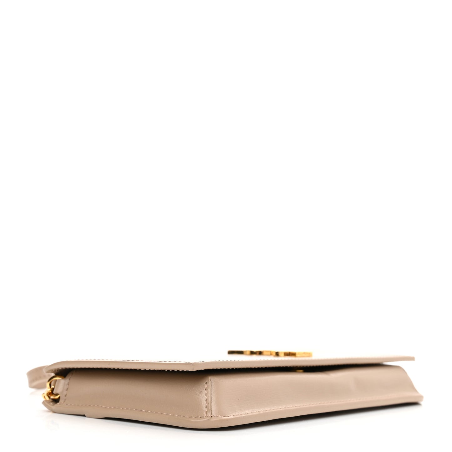 Smooth Calfskin Monogram Phone Holder Crossbody Dark Beige