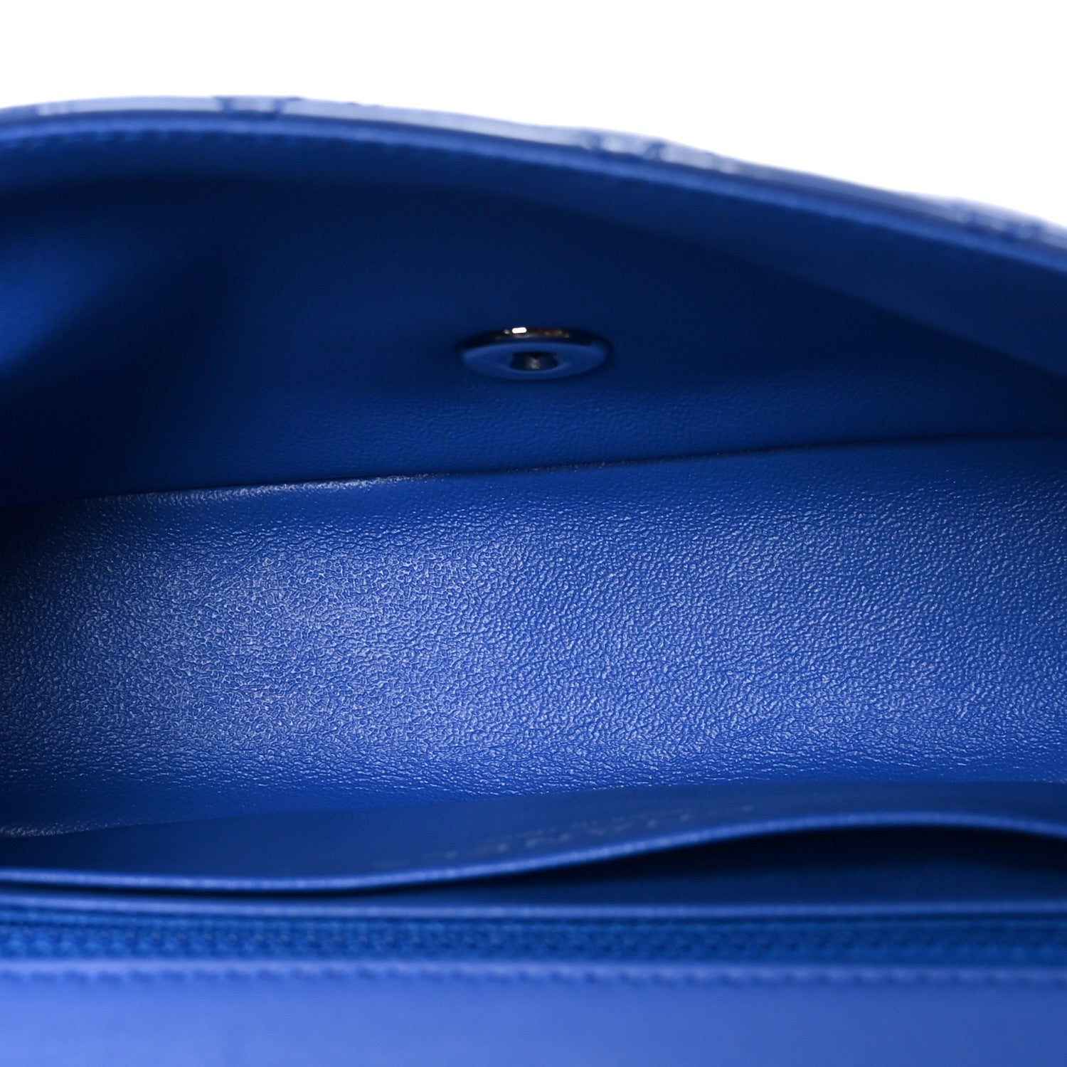 Chanel Patent Calfskin Quilted Mini Rectangular Flap Blue 4 of 9