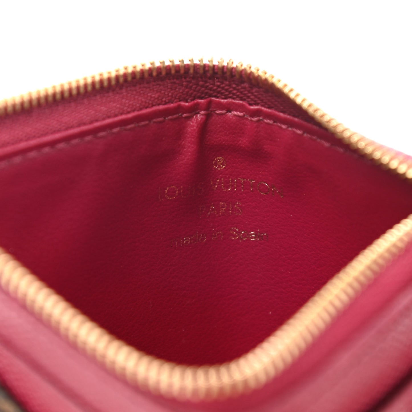 Monogram Zipped Card Holder