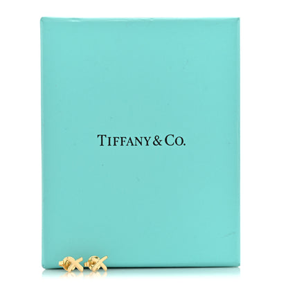 Tiffany 18K Yellow Gold Mini Paloma's Graffiti X Earrings 6 of 6