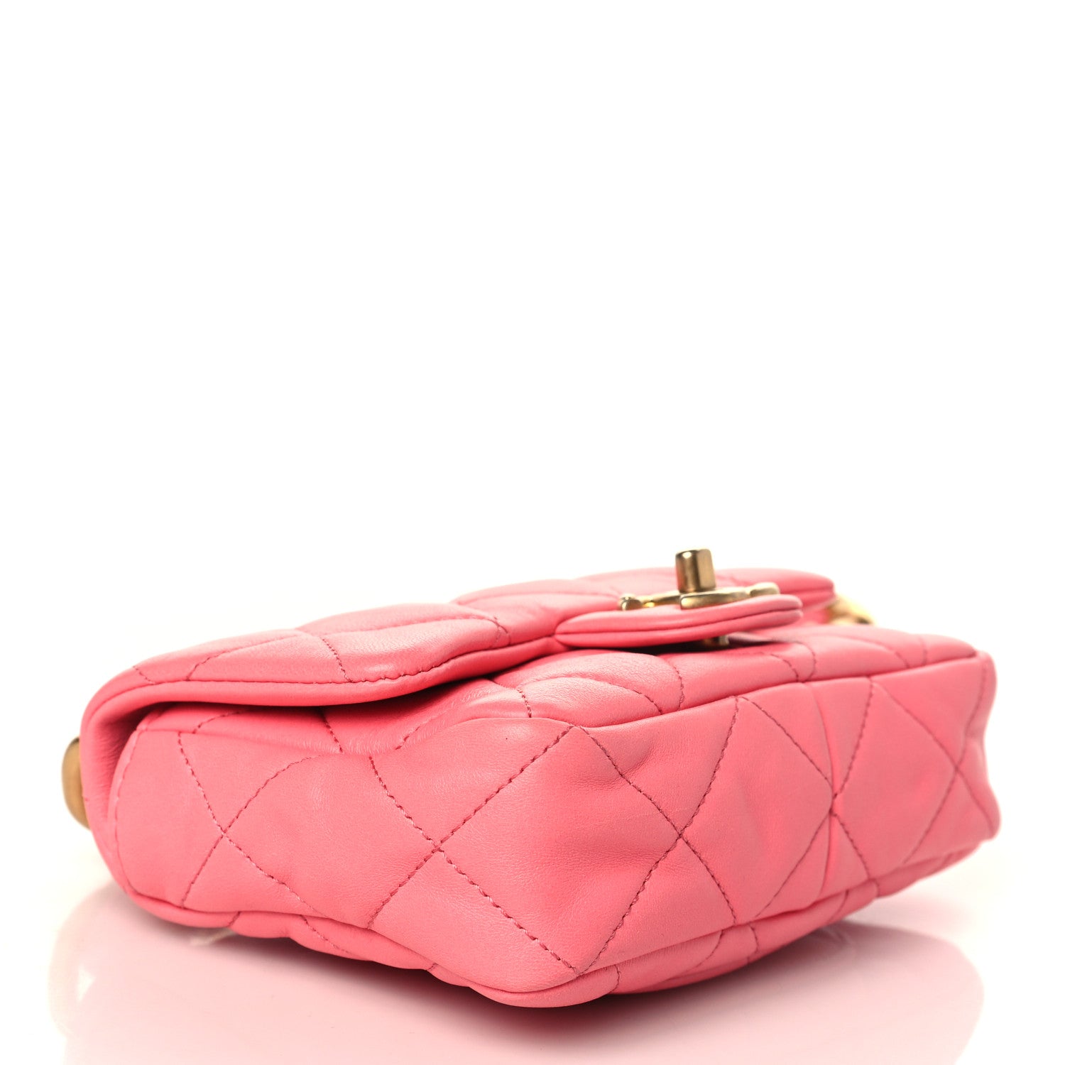 Chanel Lambskin Quilted Mini Funky Town Flap Pink 4 of 9