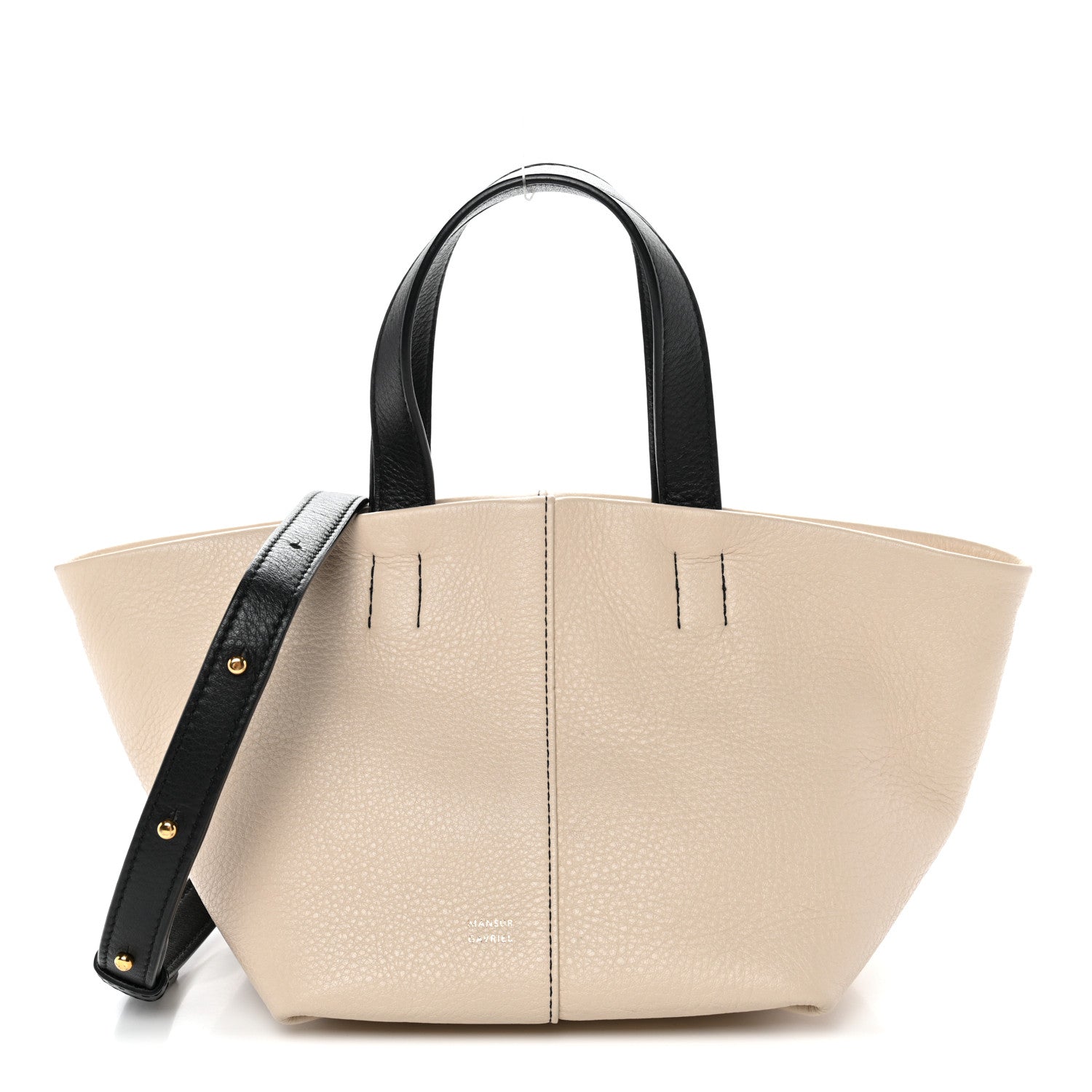 Mansur Gavriel Calfskin Mini Tulipano Bag Latte Macchiato Multicolor 1 of 10