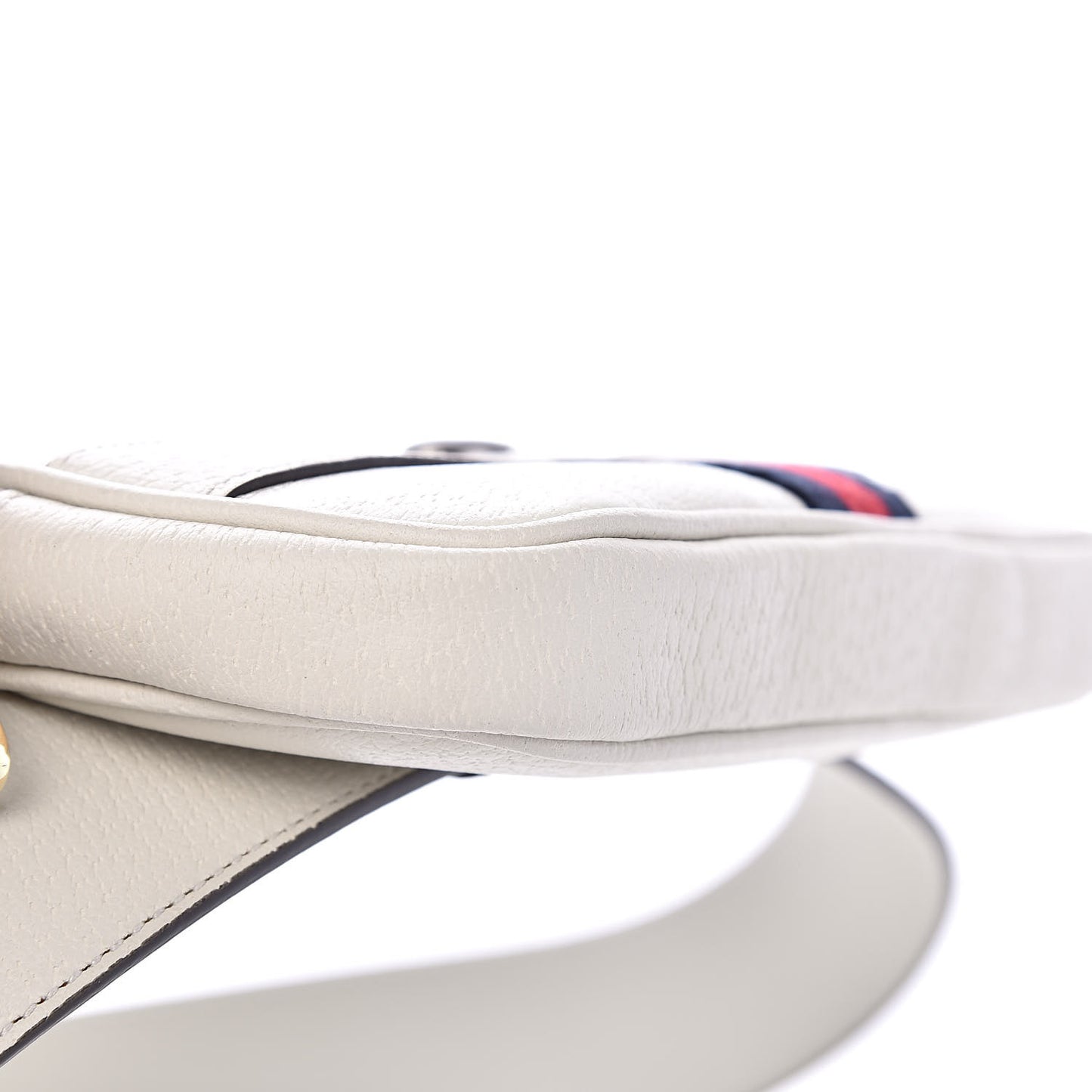 Grained Calfskin Ophidia Belted iPhone Case 85 34 White