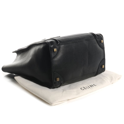Celine Smooth Calfskin Mini Luggage Black 4 of 9