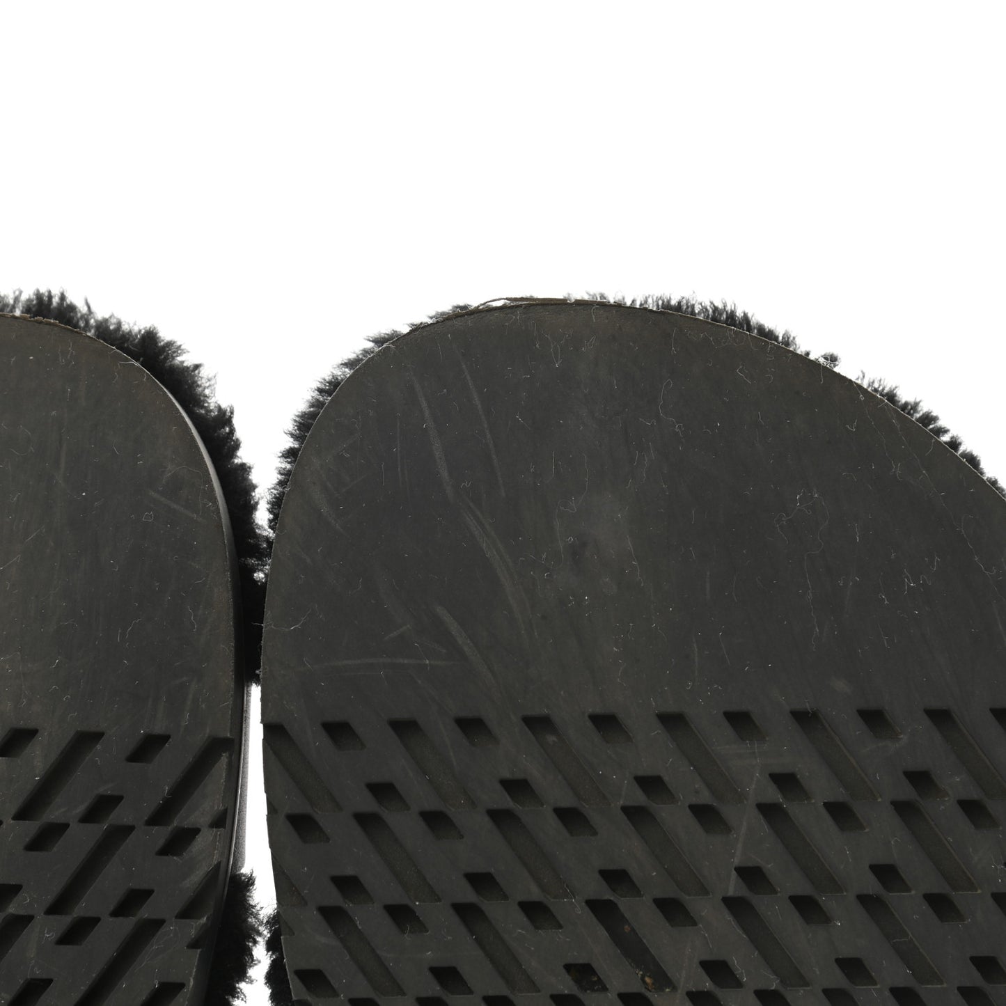 Calfskin Woolskin Womens Chypre Sandals 38 Black